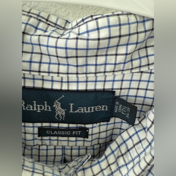 Ralph Lauren Men's Blue Checkered Shirt - Picture 3 of 9